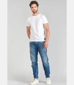 Jeans tapered , lengte 34