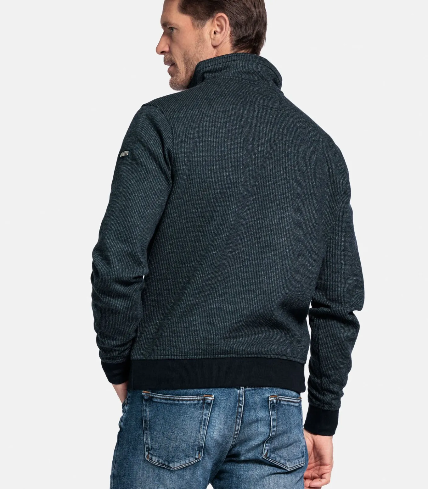 Katoenmix two-tone sweater -