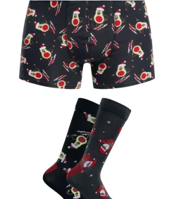 Kerst Avocado Trunks & 2 Pack Sokken Geschenkdoos