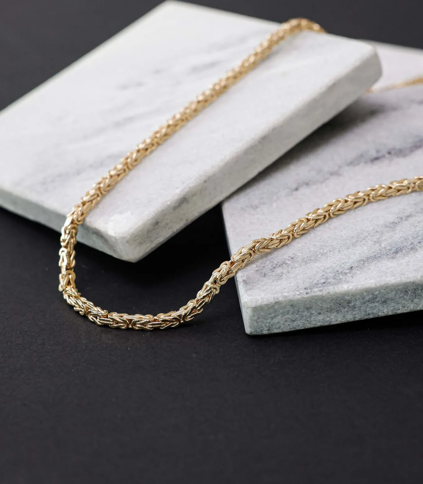 Ketting 9 Karaat 56cm -goudkleurig