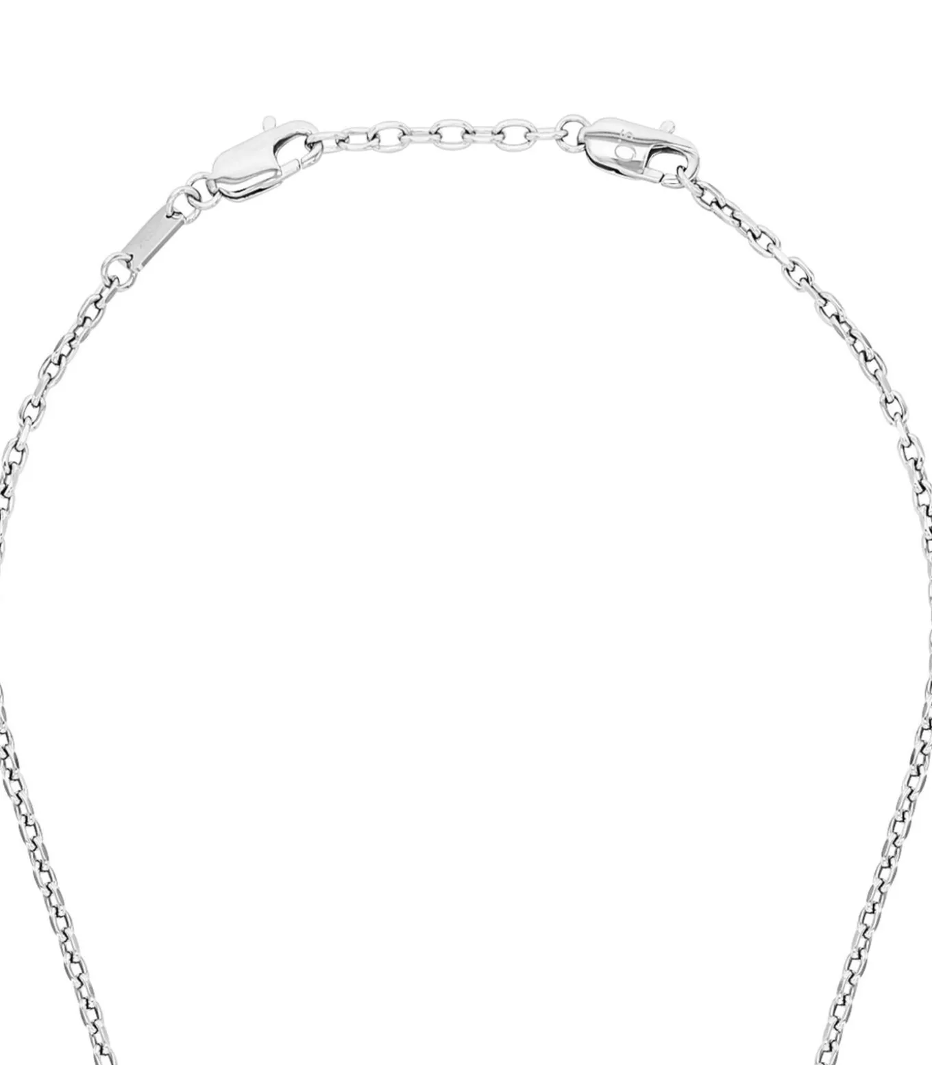Ketting met hanger voor mannen, roestvrij staal, jaspis