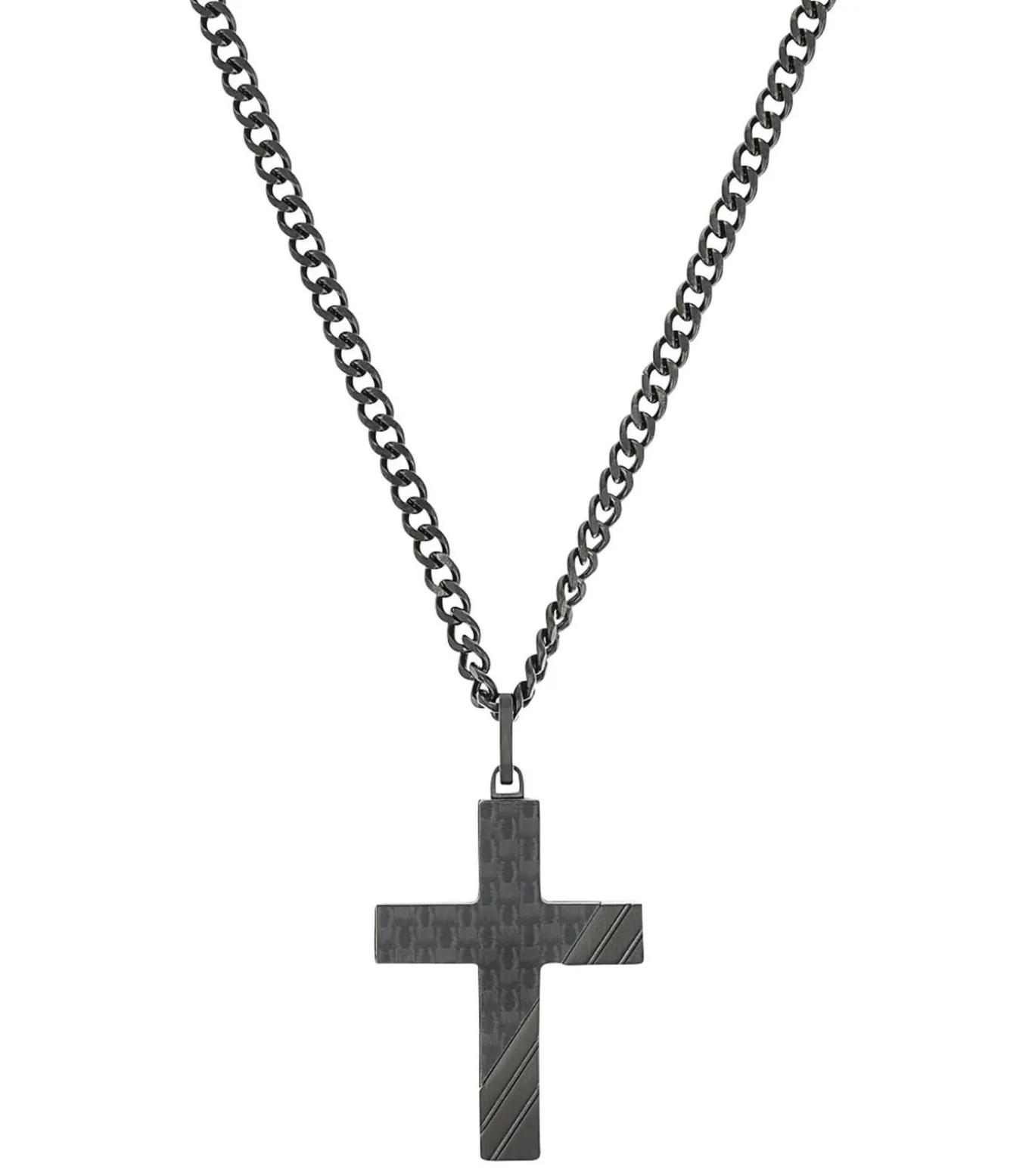 Ketting met hanger voor mannen, kruis van roestvrij staal