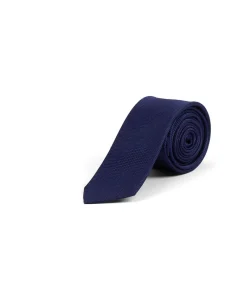 Kinderstropdas zijde donkerblauw