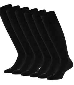Kniehoogte - Merinowollen Sokken - 6 paar - Zwart