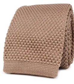 Knitted Stropdas Taupe TK-07