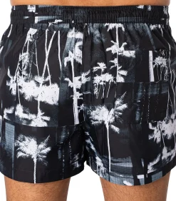 Korte Zwemshort Met Trekkoord Print
