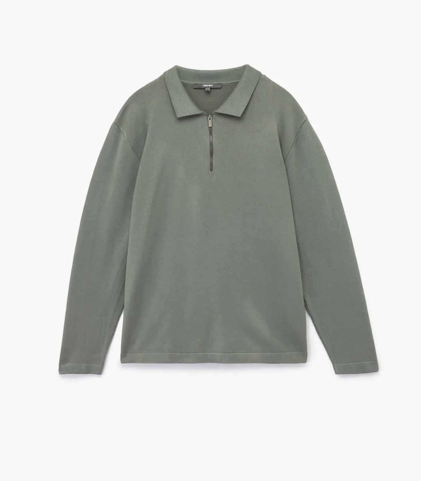 Koton Half Zippered Knit Sweater