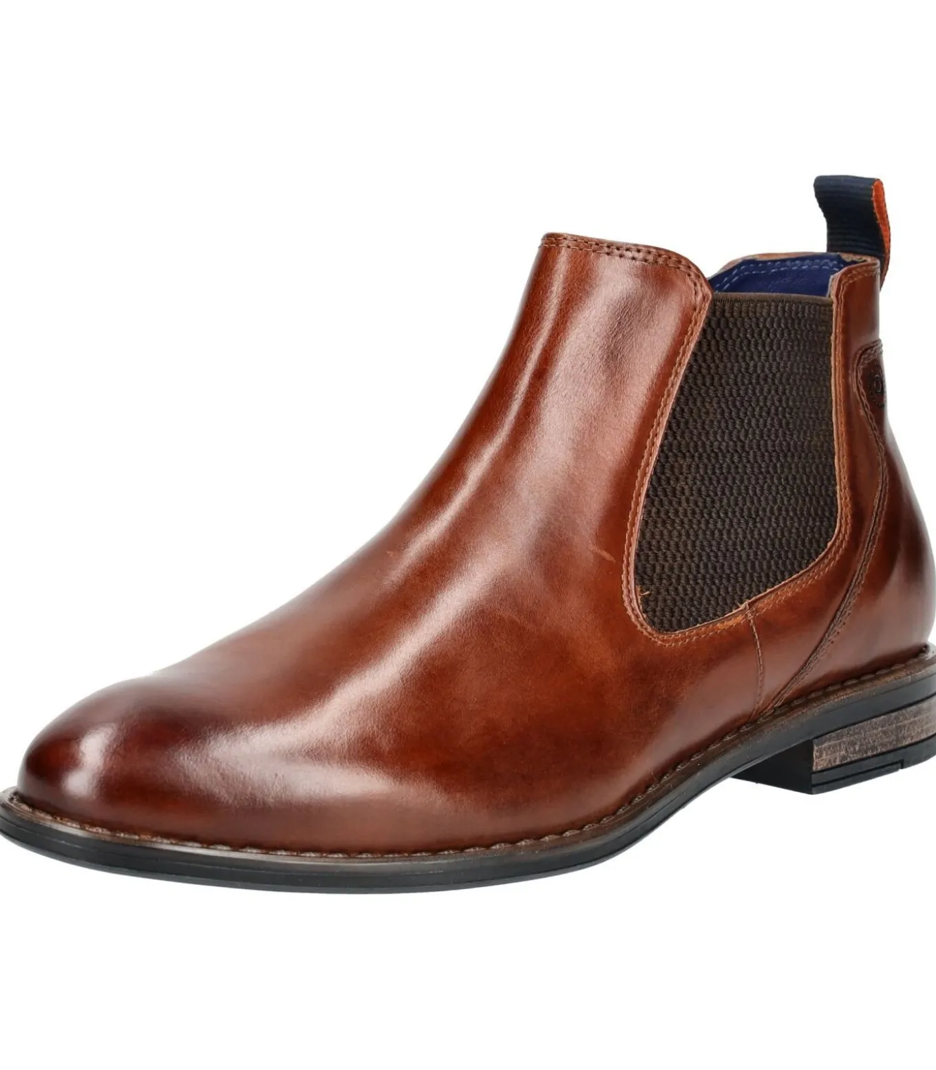 Leer/Textiel Enkellaarzen