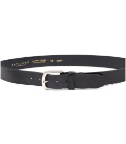 Leren Riem Roma Donkerblauw