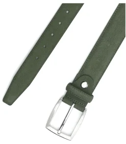 Leren Riem Suede Groen