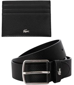 Leren Riem/Kaarthouder Cadeauset