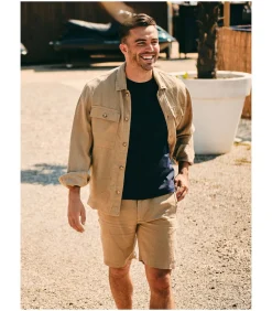 Linnen Beach Shorts Beige