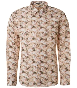 Linnen Overhemd Bloemenprint Multicolour