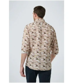 Linnen Overhemd Bloemenprint Multicolour