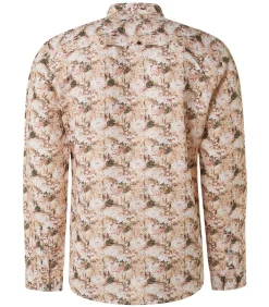 Linnen Overhemd Bloemenprint Multicolour