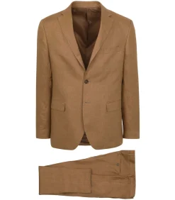 Linnen Suit Camel