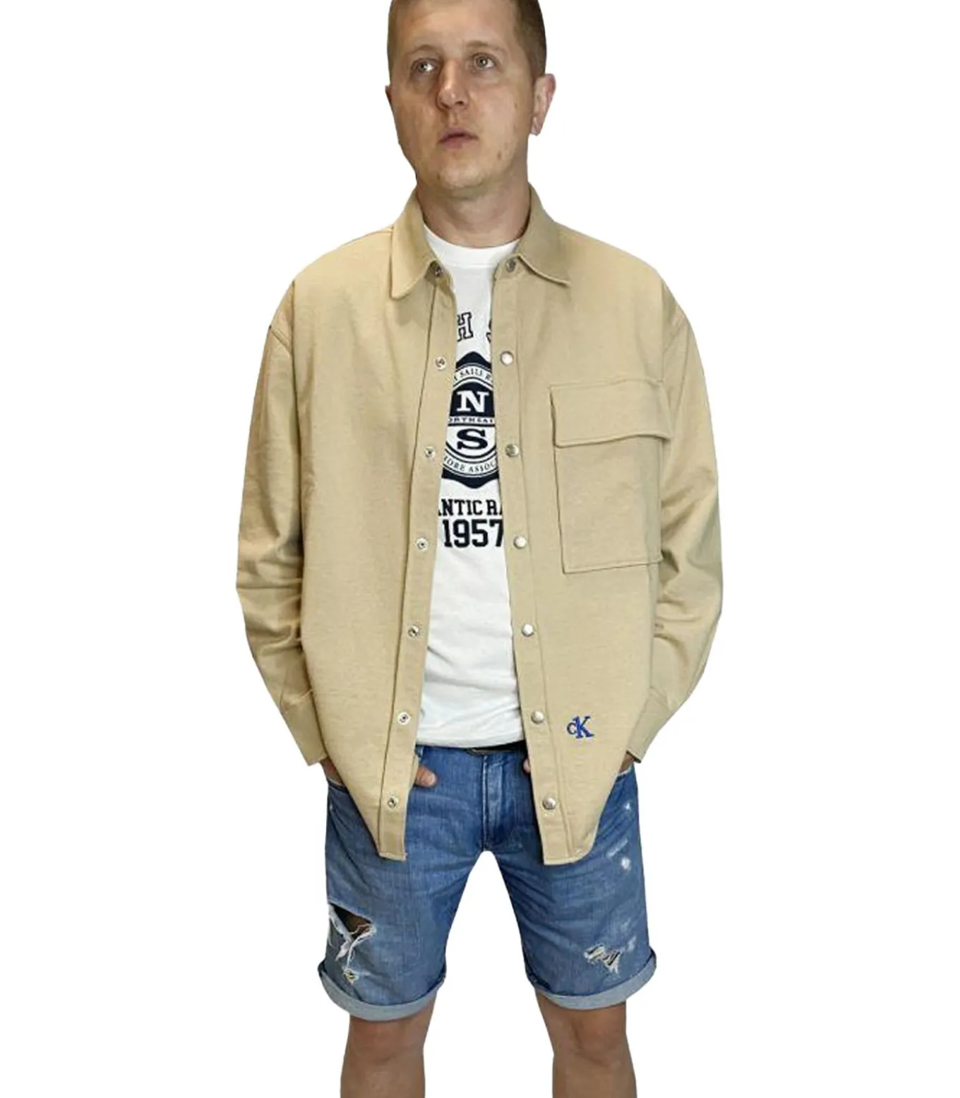 LOGO - Shirt - Beige
