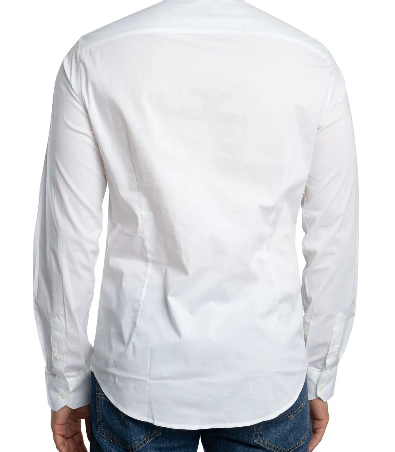 Logo Geweven Slim-Fit Overhemd