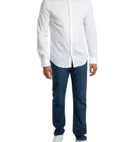 Logo Geweven Slim-Fit Overhemd