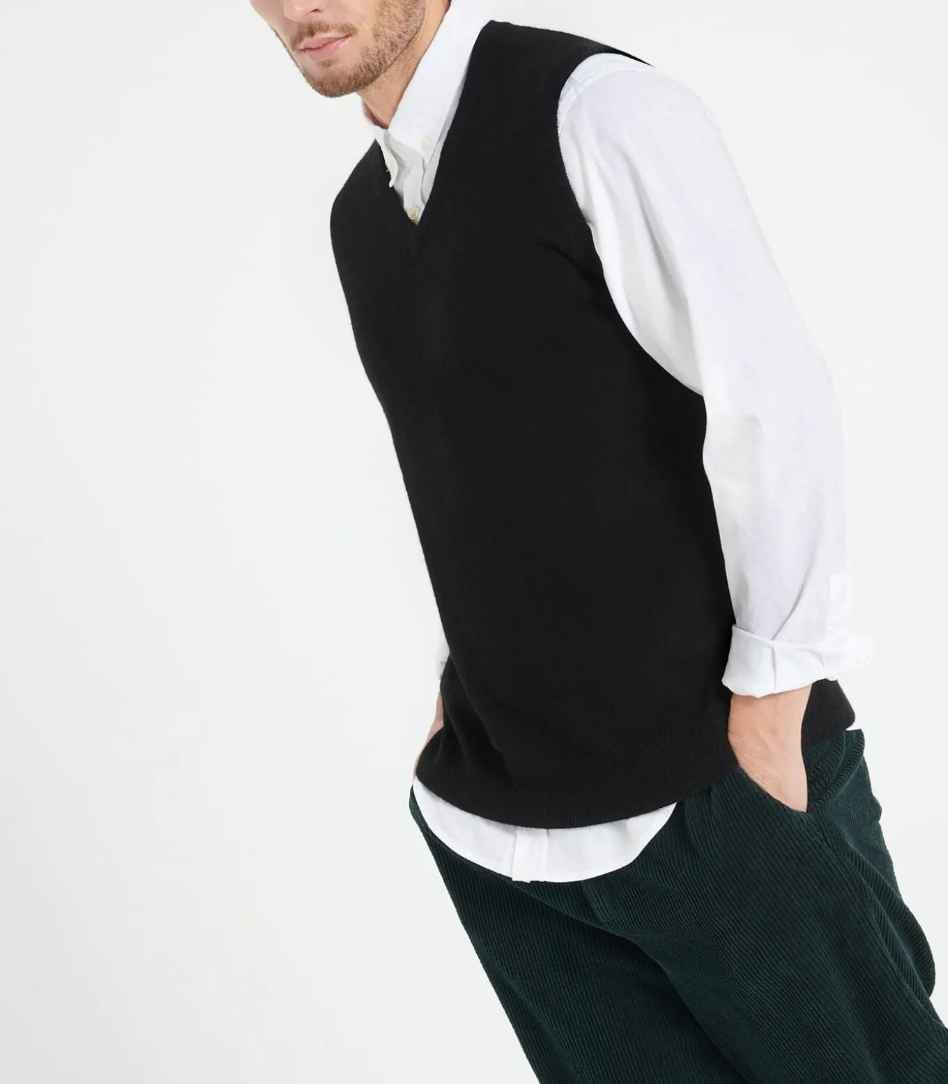 LUKE 9 Mouwloos vest - 100% kasjmier