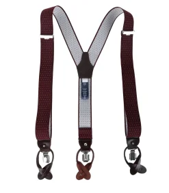 Luxe Bretel Bordeaux-Wit