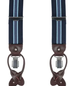 Luxe Bretel Navy-Lichtblauw