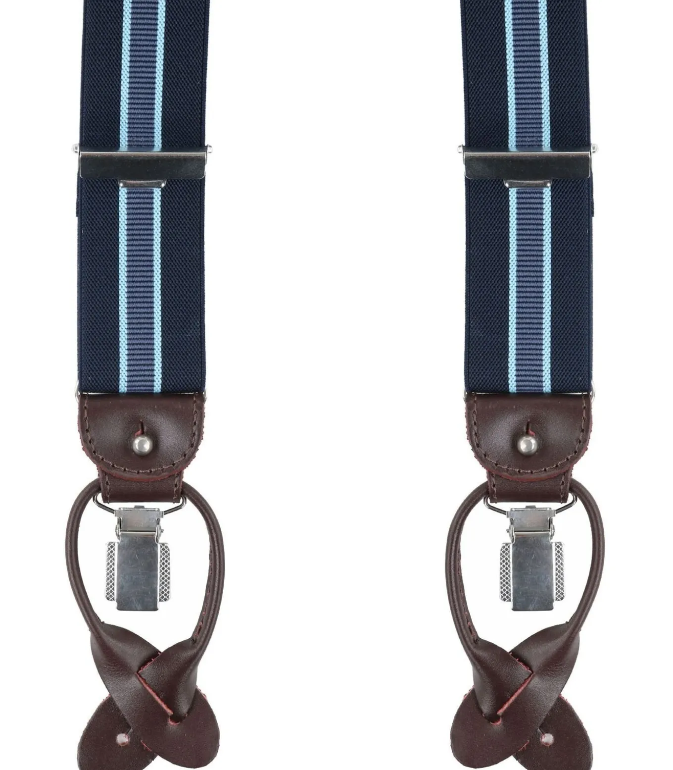 Luxe Bretel Navy-Lichtblauw