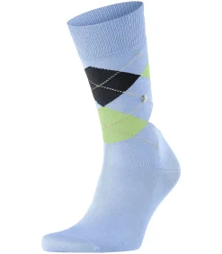 Manchester Sok Ruit Blauw 6258