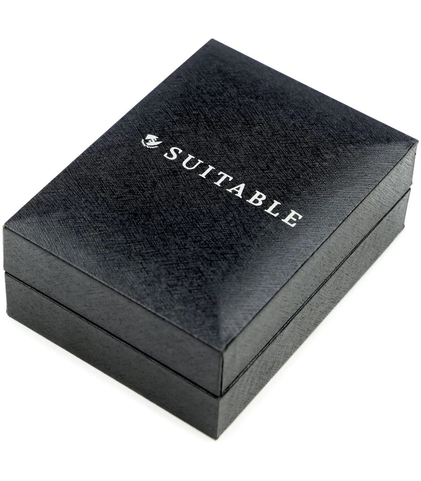 Manchetknoop Studs Rond Zilver Zwart