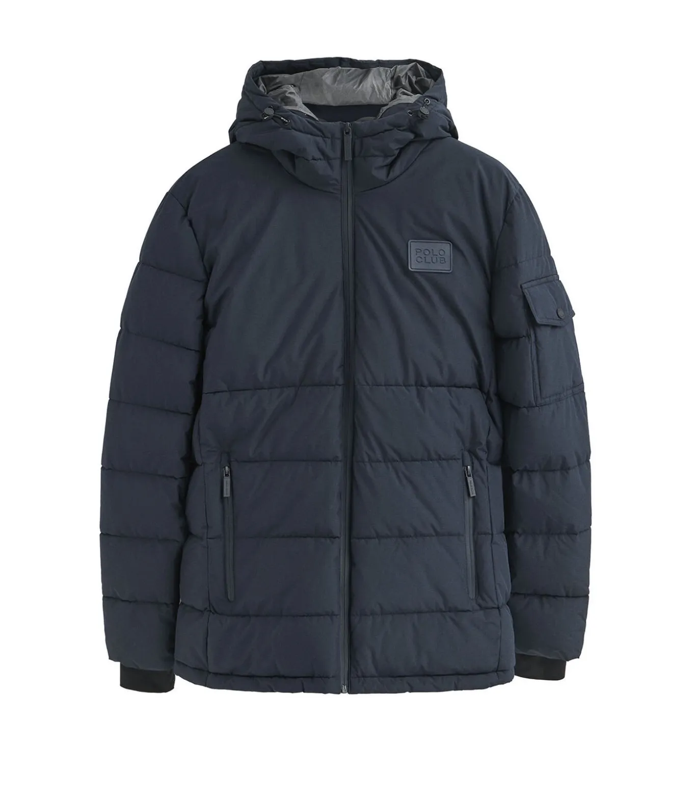 Marineblauwe jas Val Thorens met Polo Club-logo