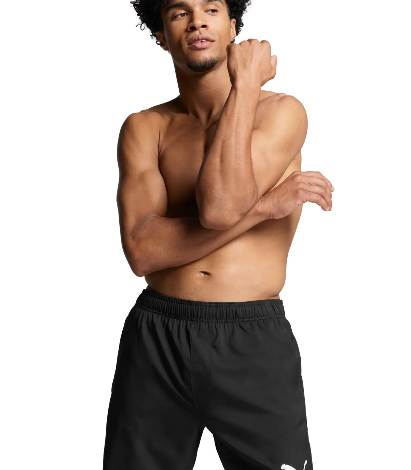Mid Shorts Zwembroek Heren Zwart