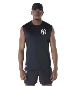 Mlb Sleeveless Tee Neyyan Blkwhi