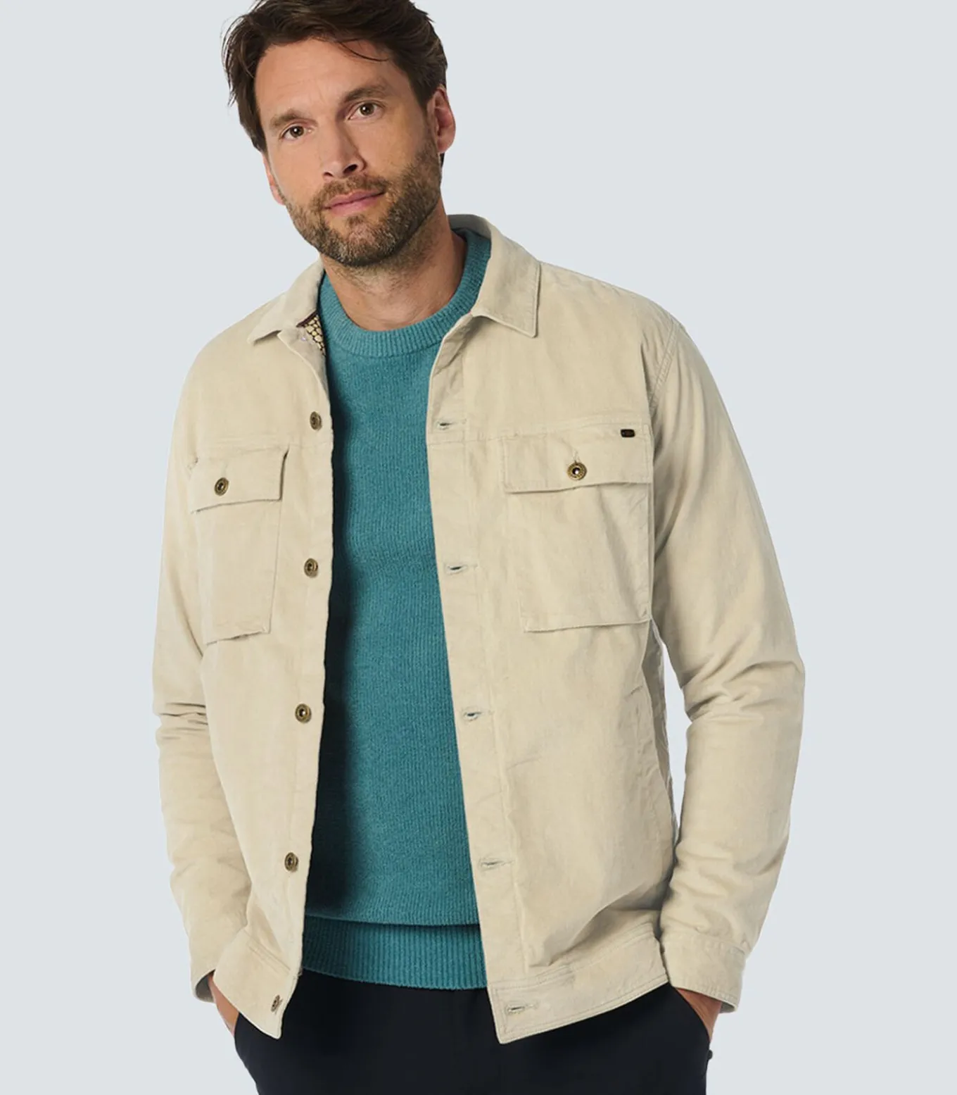 Modern Corduroy overhemd met borstzakken