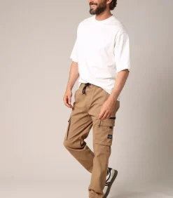 MONROE - Katoenen cargobroek met elastische taille