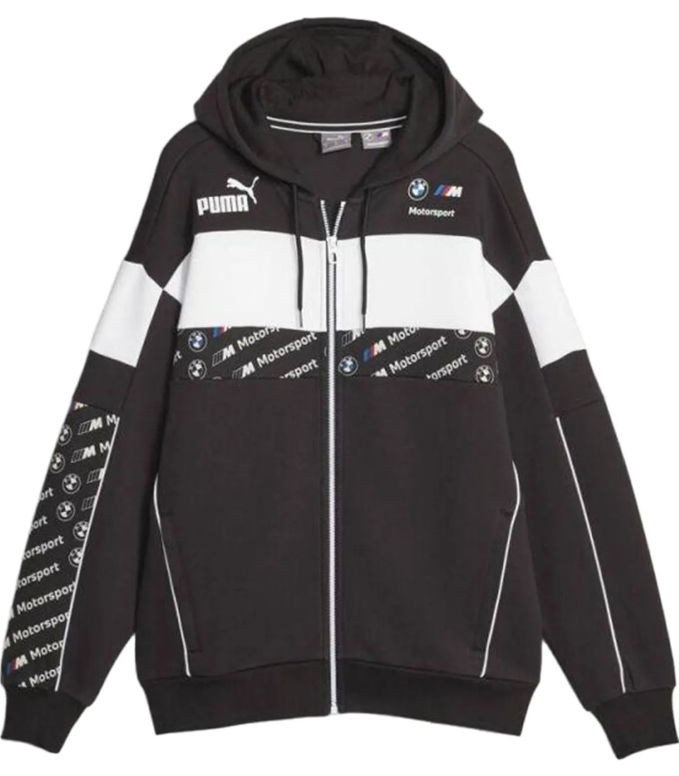 MOTORSPORT - Hoodie Met Volledige Ritssluiting - Zwart