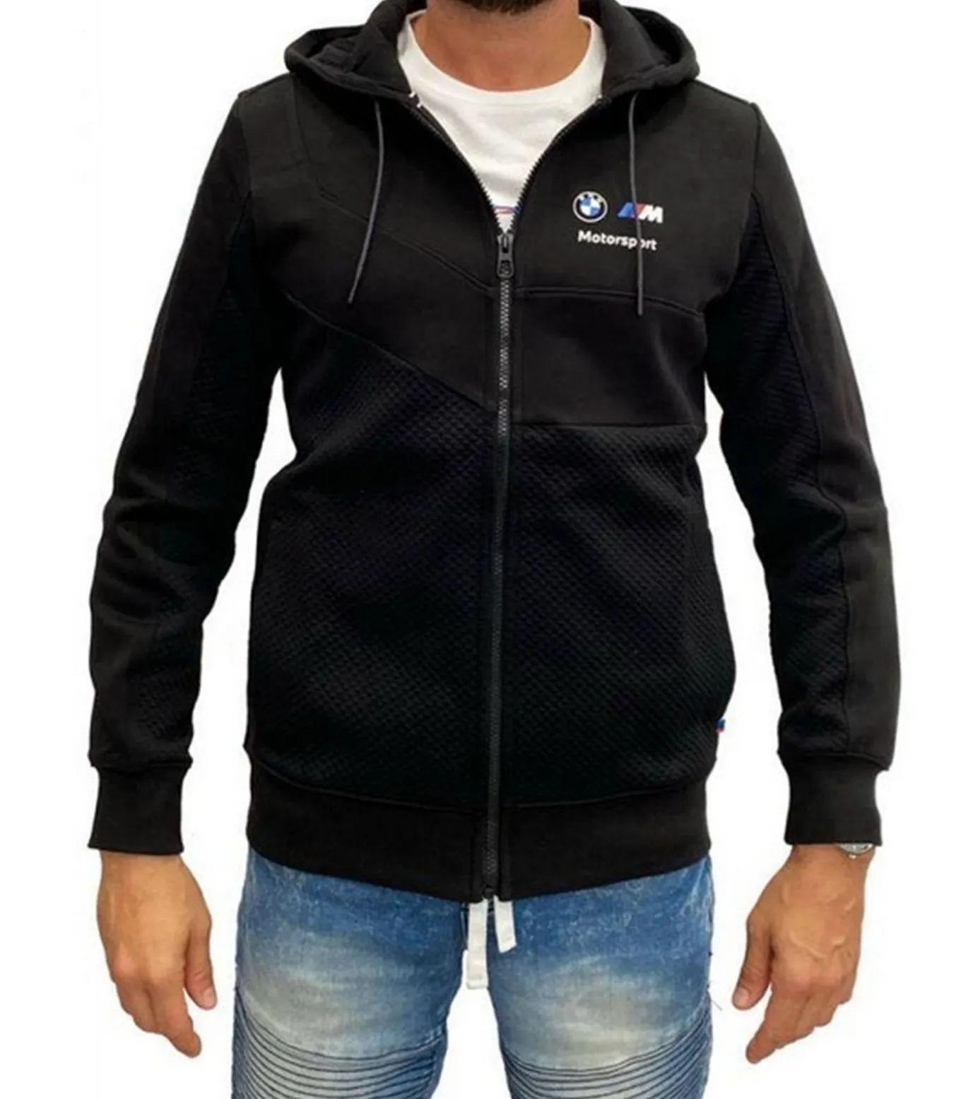 MOTORSPORT - Hoodie Met Volledige Ritssluiting - Zwart