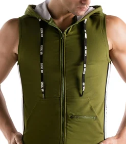 Mouwloze jas met capuchon Thrust