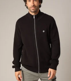 NOWEO - Heren casual vest met rits en opstaande kraag