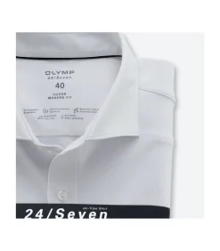 Overhemd 24/7 Jersey Modern Fit Wit