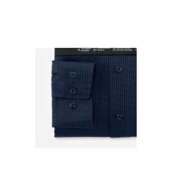 Overhemd 24/7 Jersey Modern Fit Donkerblauw