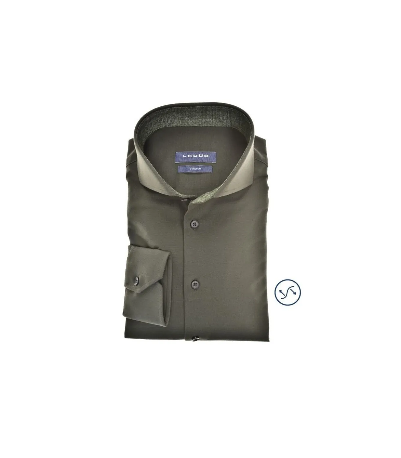 Overhemd Modern Fit Jersey Groen