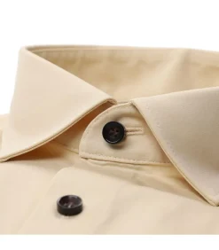 Overhemd Shirt Lange Mouw 24/7 Jersey Stretch Beige