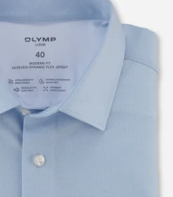 Overhemd Shirts 24/7 Stretch Lichtblauw