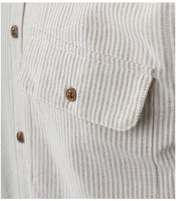 Overhemd Akkonrad Streep Beige