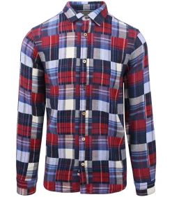 Overhemd Geruit Flanel Blauw