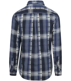 Overhemd Leif Ruit Indigo