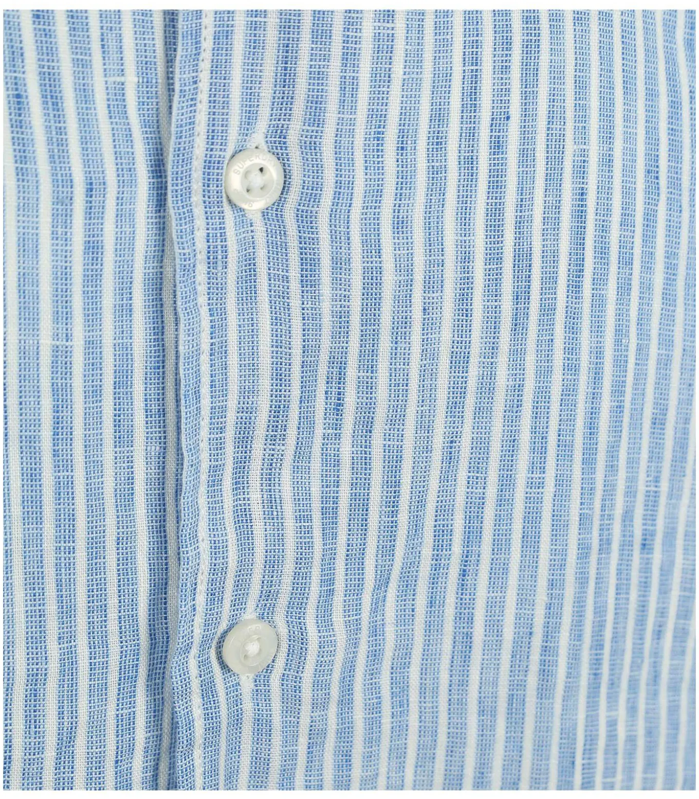Overhemd Linnen Vacation Azure Blue Stripe