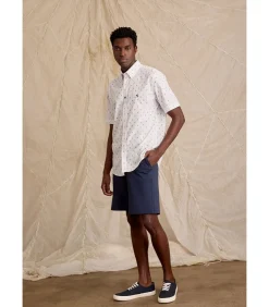 Overhemd met korte mouwen en ijsprint