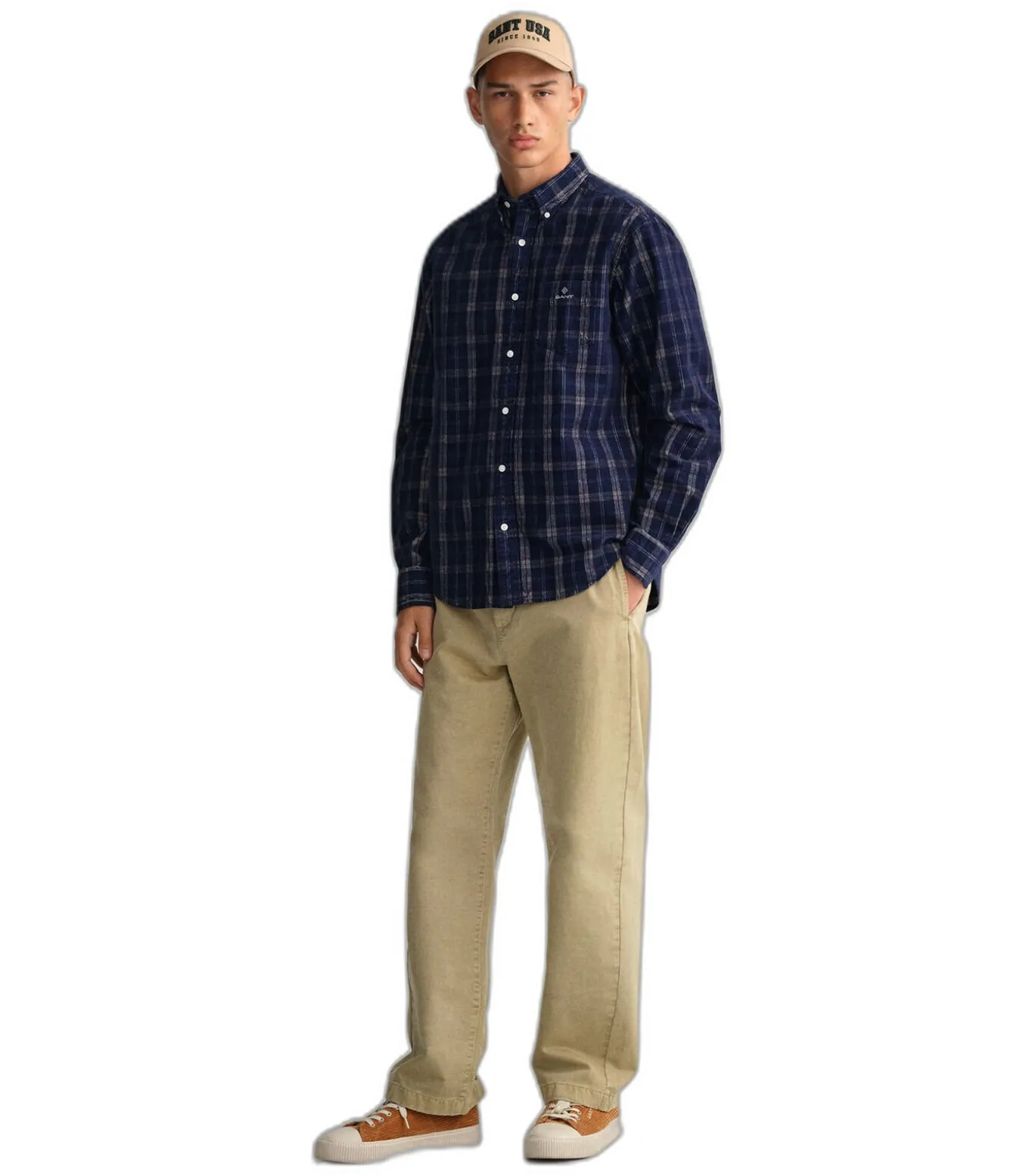 Overhemd Reg Ut Cord Check