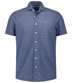Overhemd Short Sleeve Jake Blauw